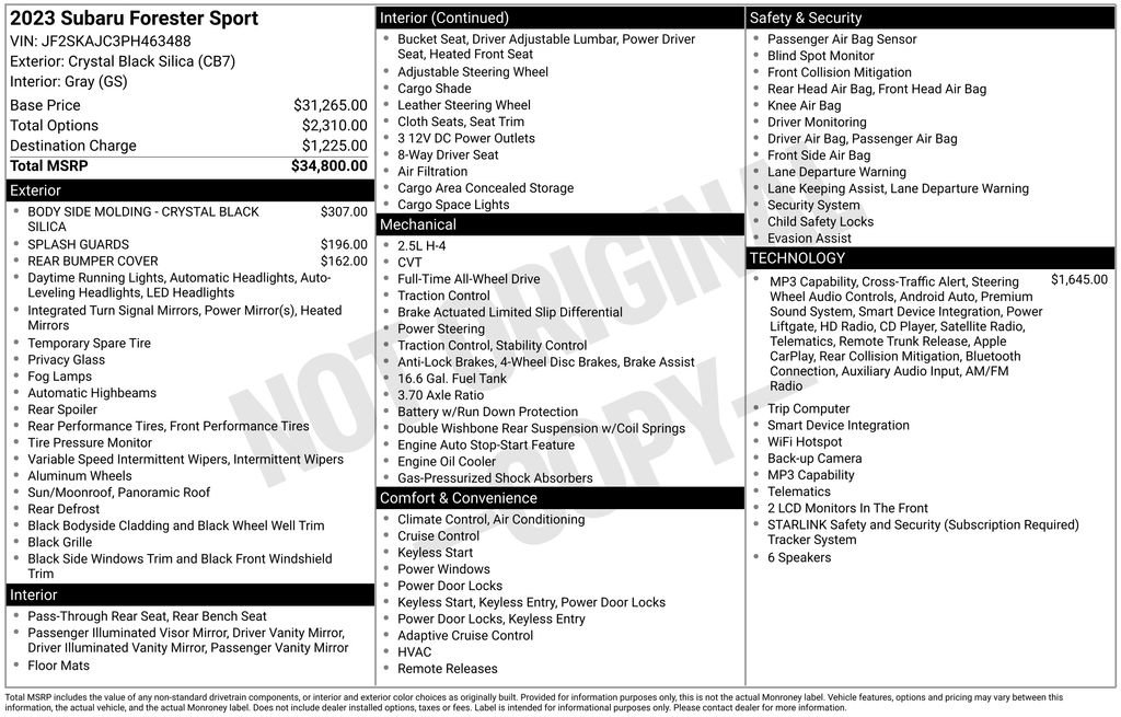 Used 2023 Subaru Forester Sport image 19