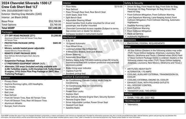 Used 2024 Chevrolet Silverado 1500 LT w/ Z71 Off-Road Package image 28