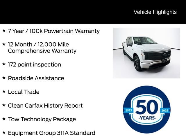 Certified 2022 Ford F150 Lightning XLT w/ Tow Technology Package AWD/4WD image 6