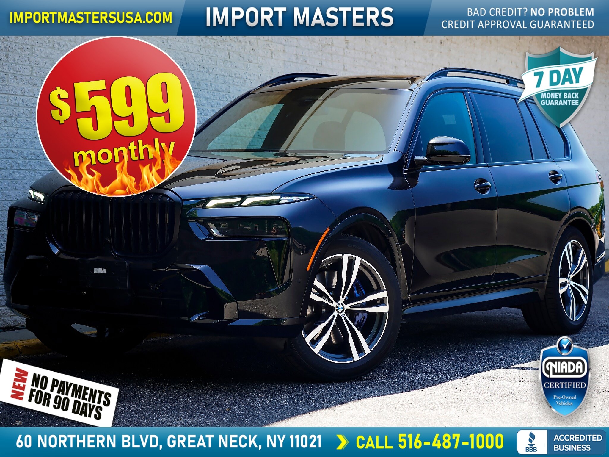 Used 2024 BMW X7 xDrive40i w/ M Sport Package AWD/4WD image 1