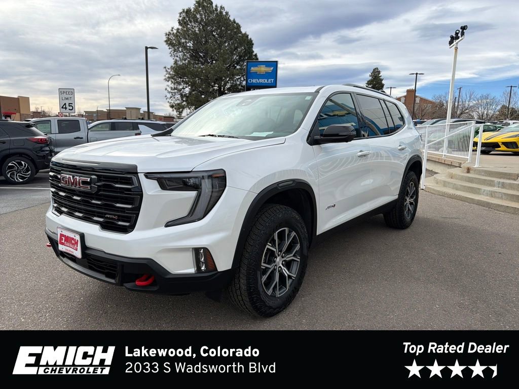 Used 2024 GMC Acadia AT4 w/ LPO, Floor Liner Package