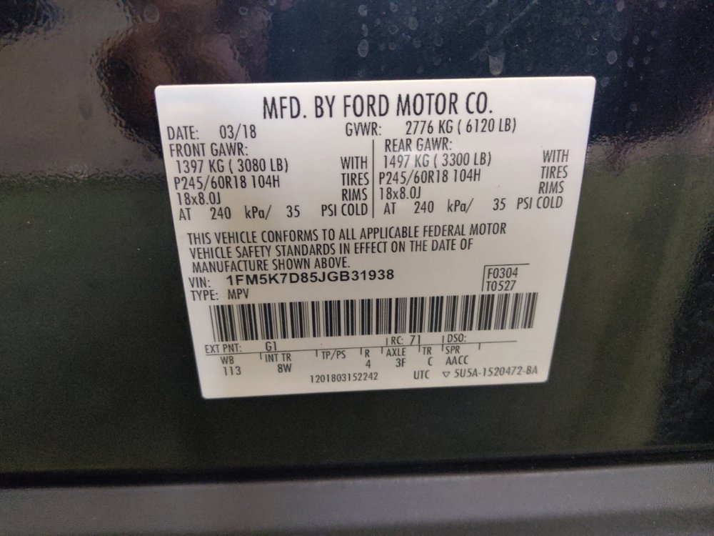 Used 2018 Ford Explorer XLT w/ Equipment Group 201A FWD image 33