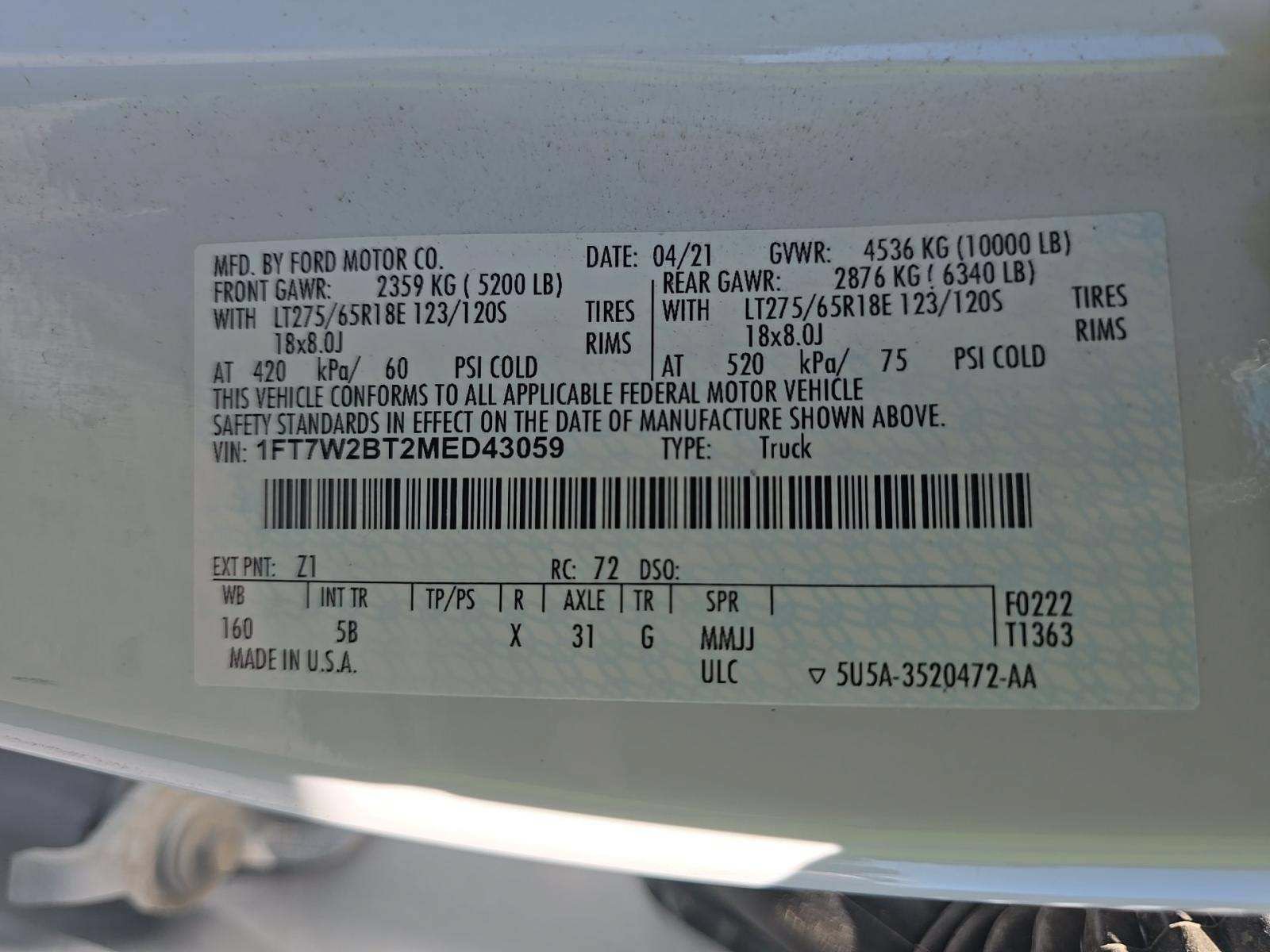 Used 2021 Ford F250 Lariat w/ Lariat Value Package AWD/4WD image 16