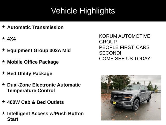 New 2025 Ford F150 XLT w/ Equipment Group 302A MID image 4