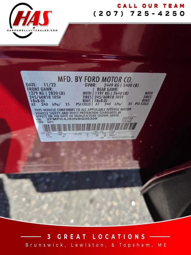 Used 2022 Ford Edge SEL w/ Convenience Package AWD/4WD image 13