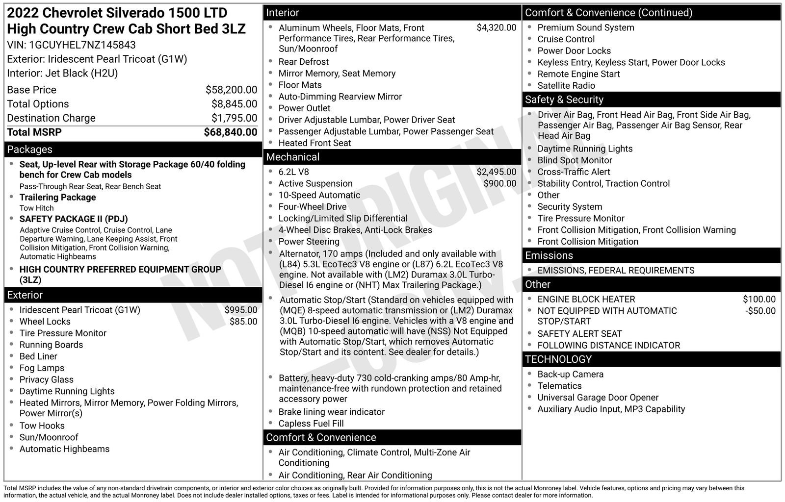 Certified 2022 Chevrolet Silverado 1500 High Country image 41