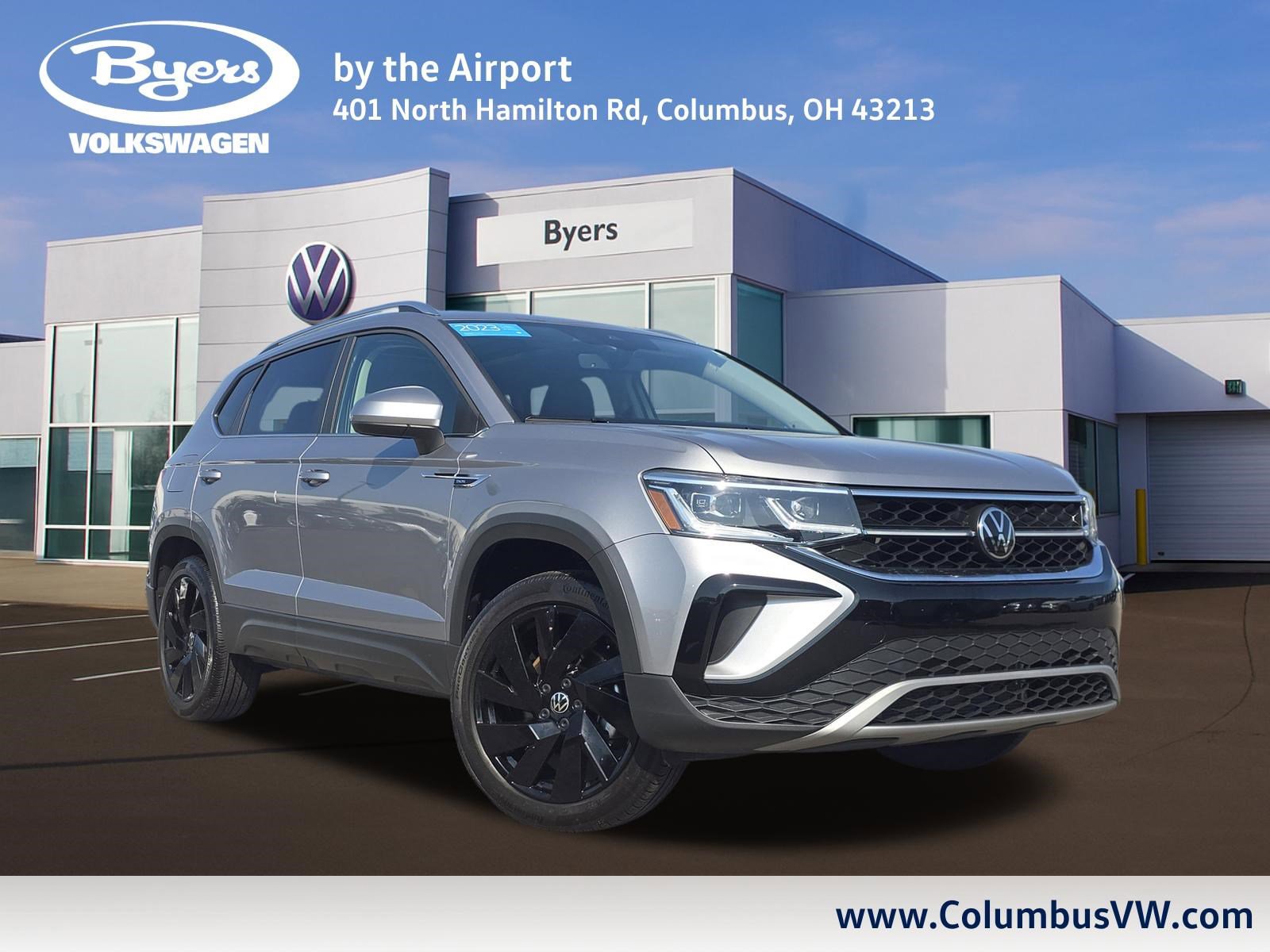Certified 2023 Volkswagen Taos SEL w/ Black Wheel Package AWD/4WD image 1