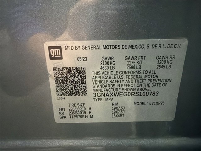 Certified 2024 Chevrolet Equinox RS w/ LPO, Floor Liner Package image 35