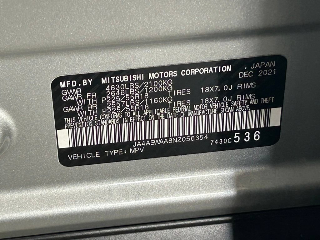 Used 2022 Mitsubishi Eclipse Cross SE FWD image 51