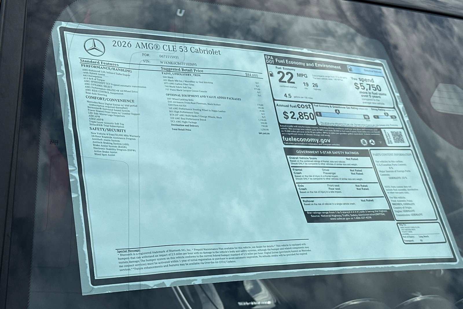 New 2026 Mercedes-Benz CLE 53 AMG 4MATIC Cabriolet image 29