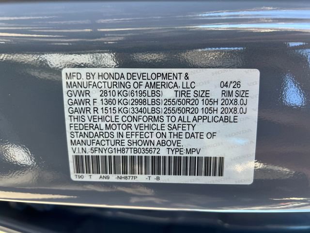 New 2026 Honda Pilot Elite image 18