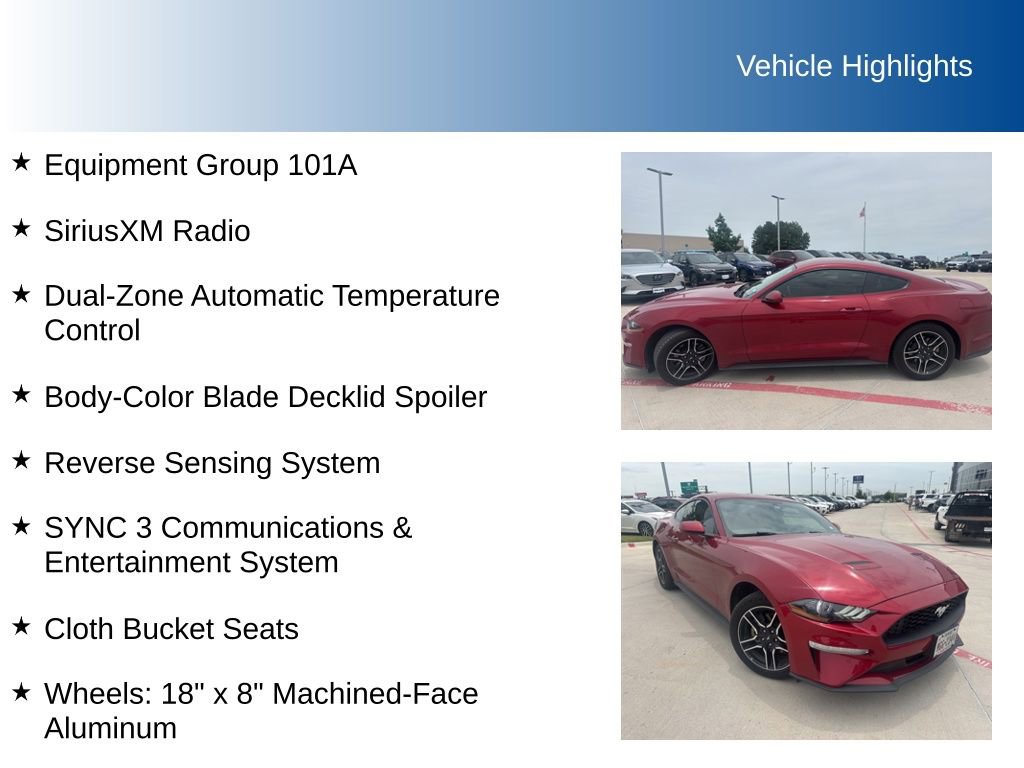 Used 2019 Ford Mustang Coupe w/ Equipment Group 101A RWD image 5