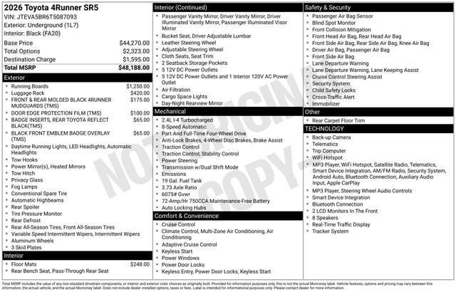 Certified 2026 Toyota 4Runner SR5 AWD/4WD image 33