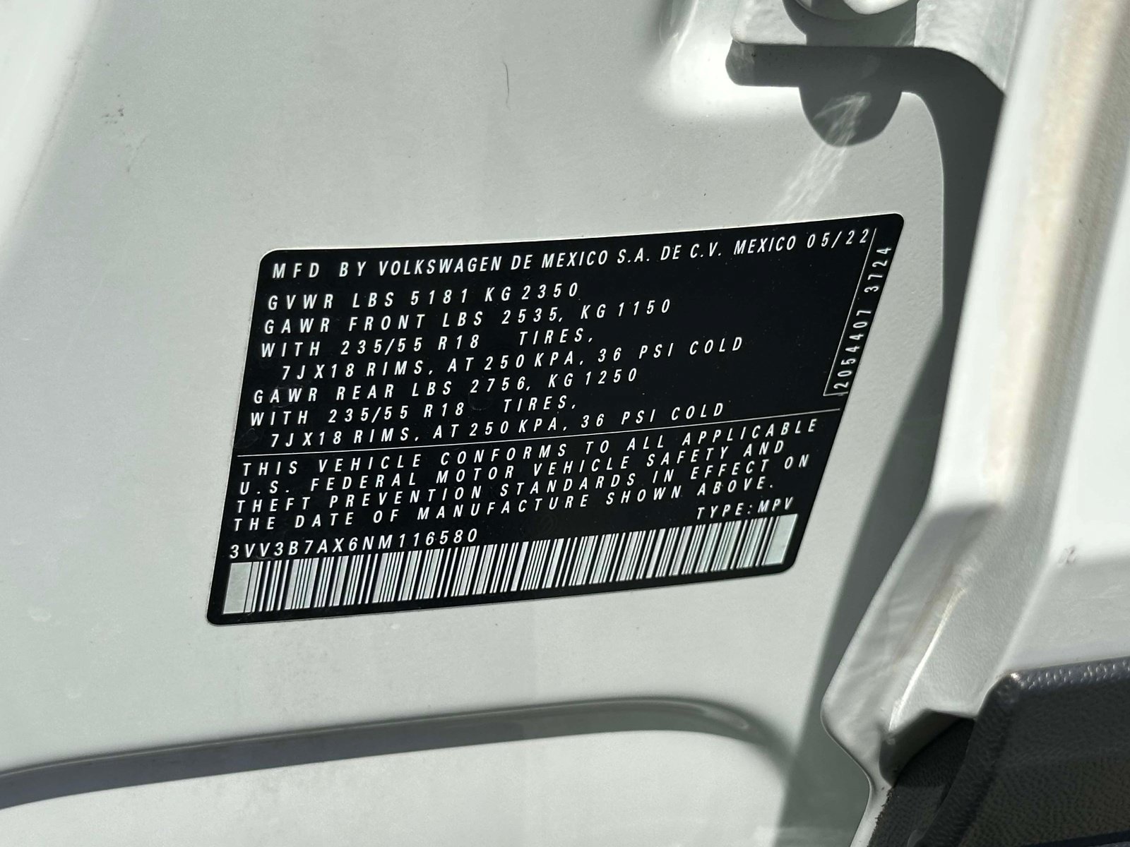 Certified 2022 Volkswagen Tiguan SE FWD image 26