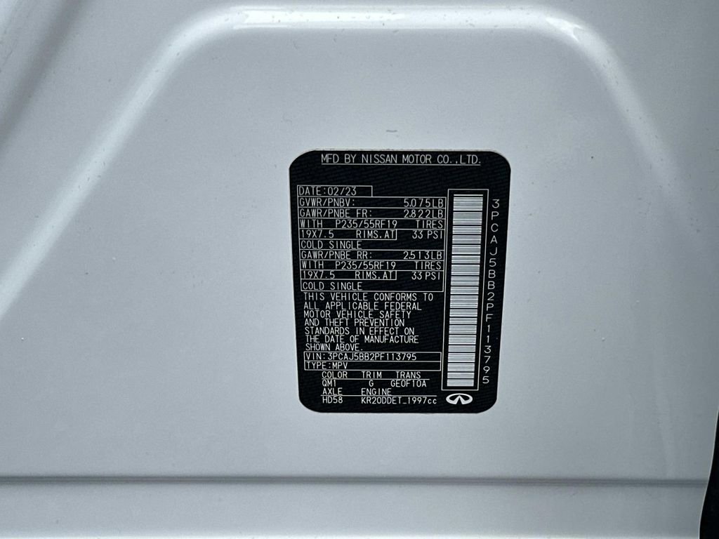 Certified 2023 INFINITI QX50 Luxe image 42