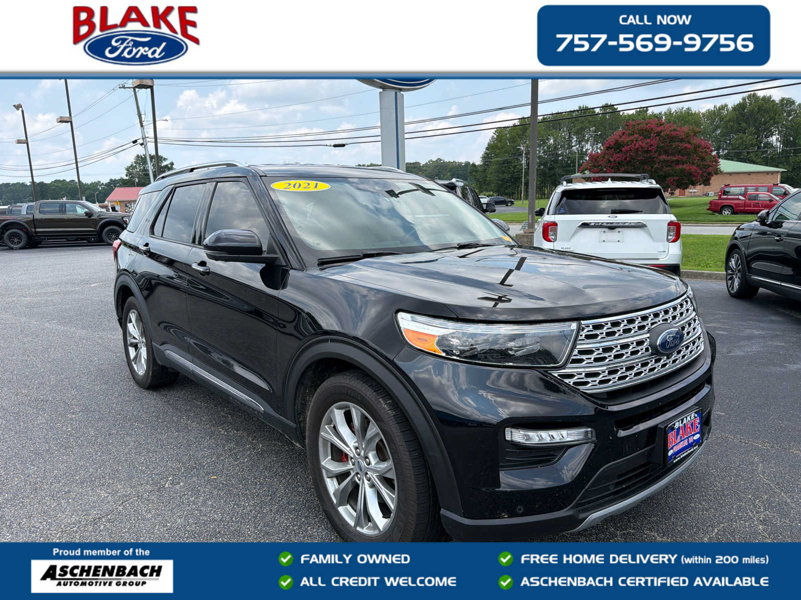 Used 2021 Ford Explorer Limited w/ Equipment Group 301A RWD image 1