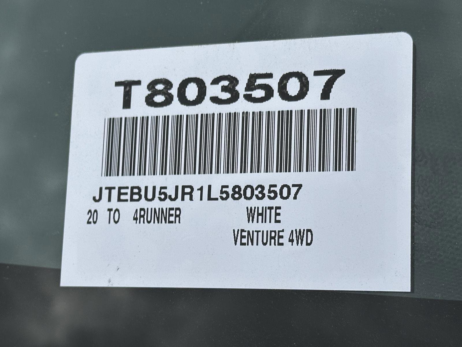 Certified 2020 Toyota 4Runner Venture image 14