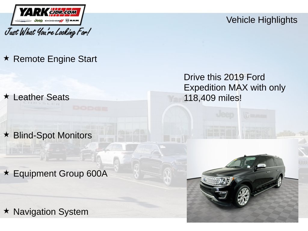Used 2019 Ford Expedition Max Platinum AWD/4WD image 7