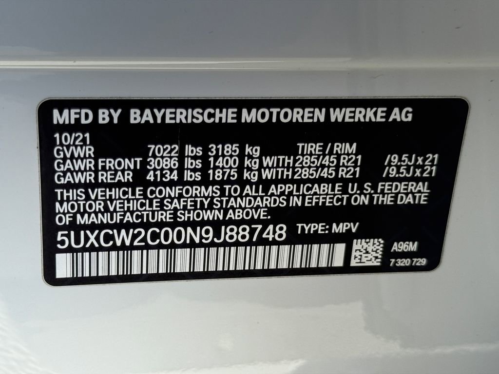 Used 2022 BMW X7 xDrive40i w/ M Sport Package image 30