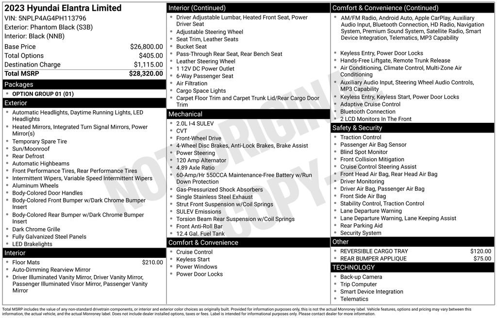 Certified 2023 Hyundai Elantra Limited FWD image 23