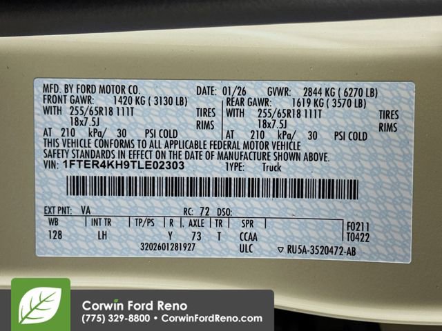 New 2026 Ford Ranger Lariat w/ FX4 Off-Road Package image 34