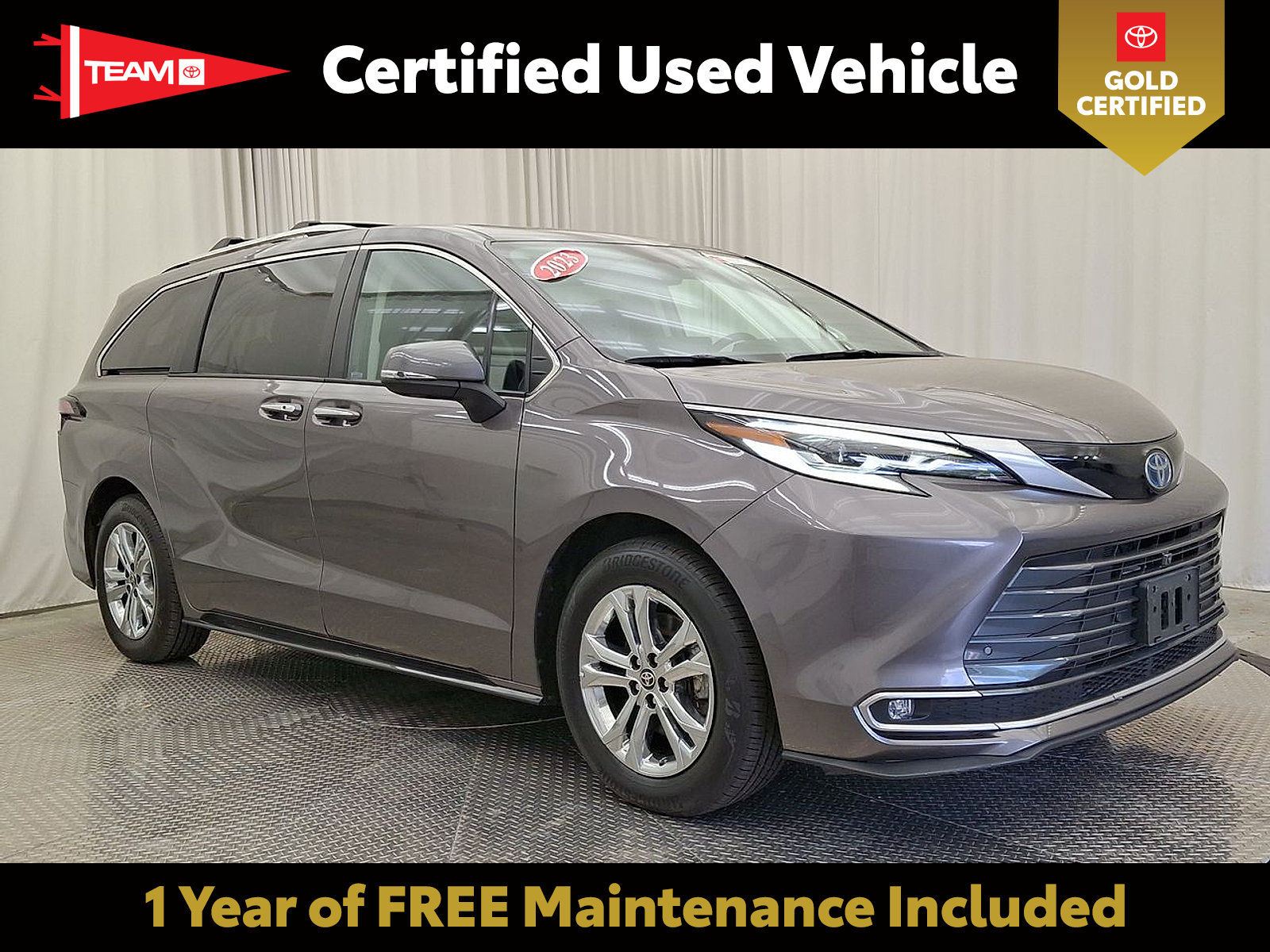 Certified 2023 Toyota Sienna Platinum AWD/4WD image 1