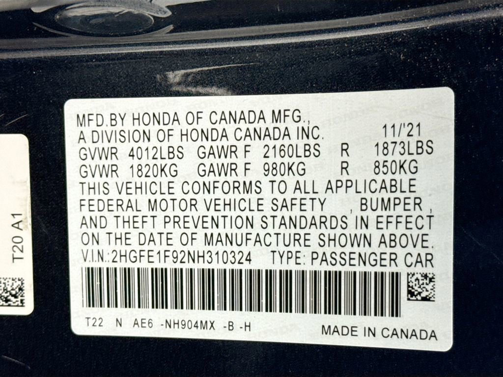 Used 2022 Honda Civic Touring image 33