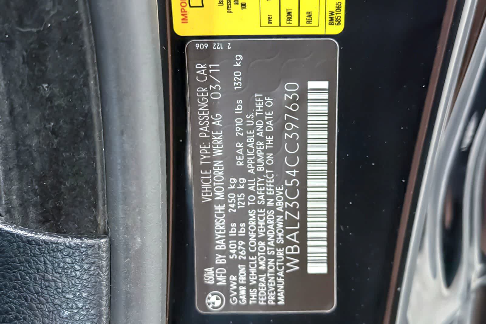 Used 2012 BMW 650i Convertible RWD image 29