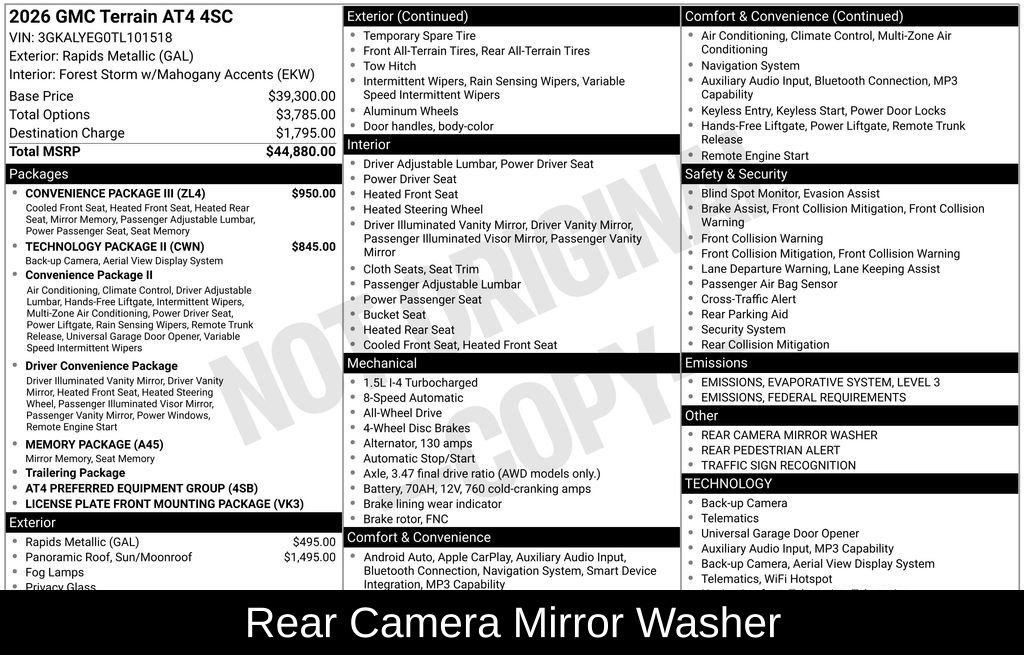 New 2026 GMC Terrain AT4 w/ Convenience Package III image 8