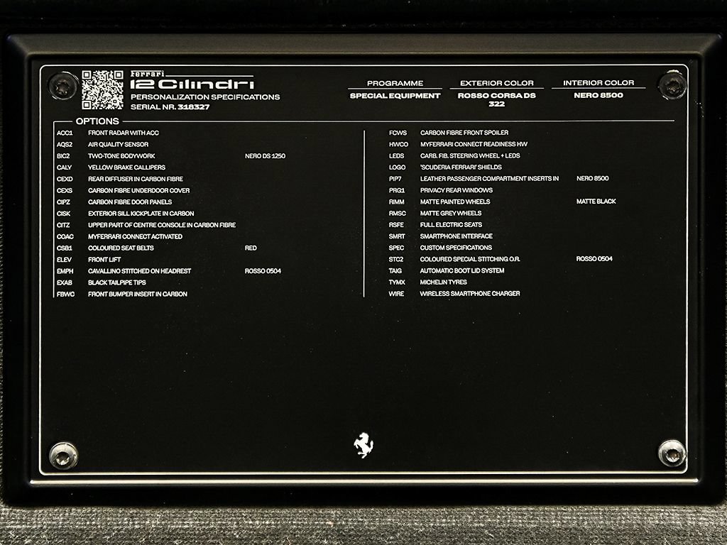 Certified 2025 Ferrari 12Cilindri RWD image 35