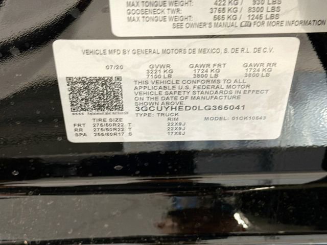 Used 2020 Chevrolet Silverado 1500 High Country AWD/4WD image 25