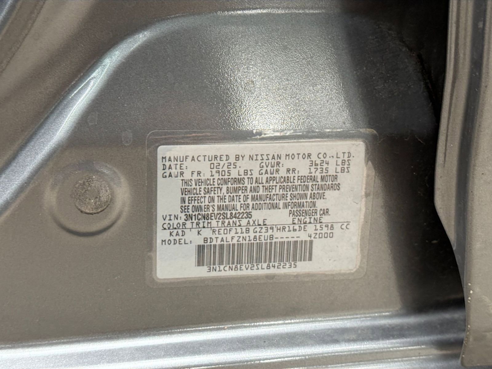 Used 2025 Nissan Versa SV FWD image 27