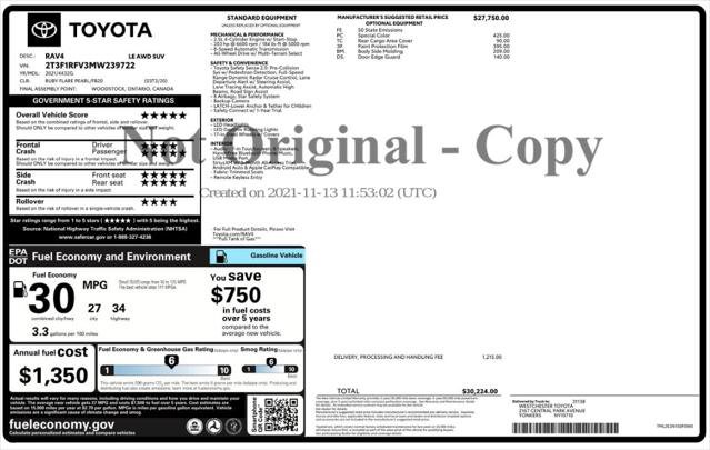 Used 2021 Toyota RAV4 LE AWD/4WD image 4