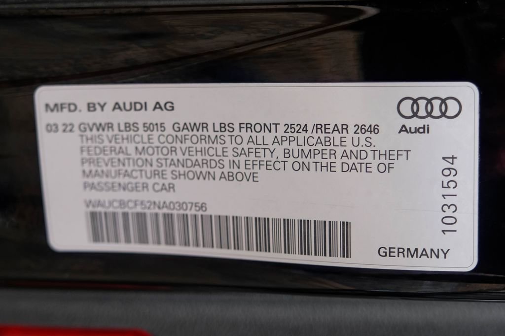 Used 2022 Audi A5 2.0T Premium Plus w/ Premium Plus image 75