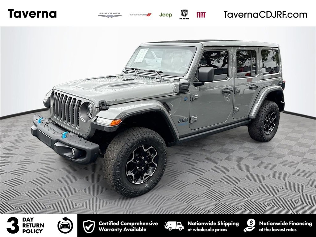 Used 2022 Jeep Wrangler Unlimited Rubicon 4xe w/ Steel Bumper Group