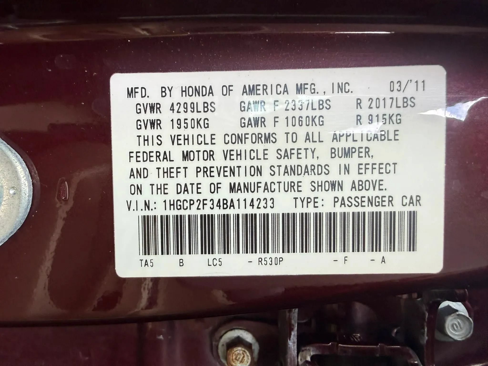 Used 2011 Honda Accord LX image 29