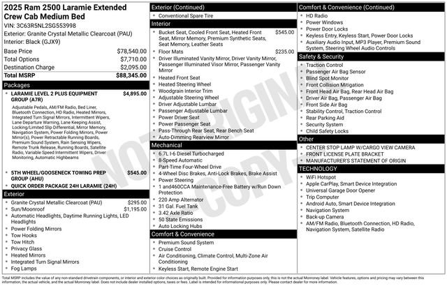 New 2025 RAM 2500 Laramie AWD/4WD image 31