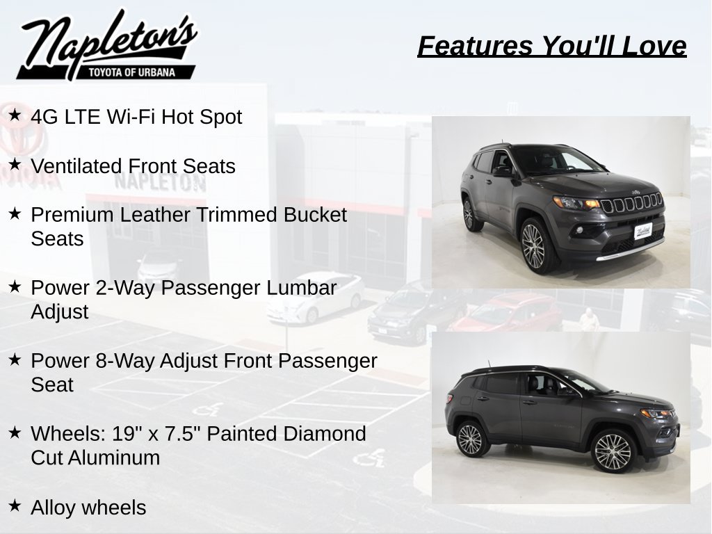 Used 2023 Jeep Compass Limited w/ Sun and Sound Group AWD/4WD image 30