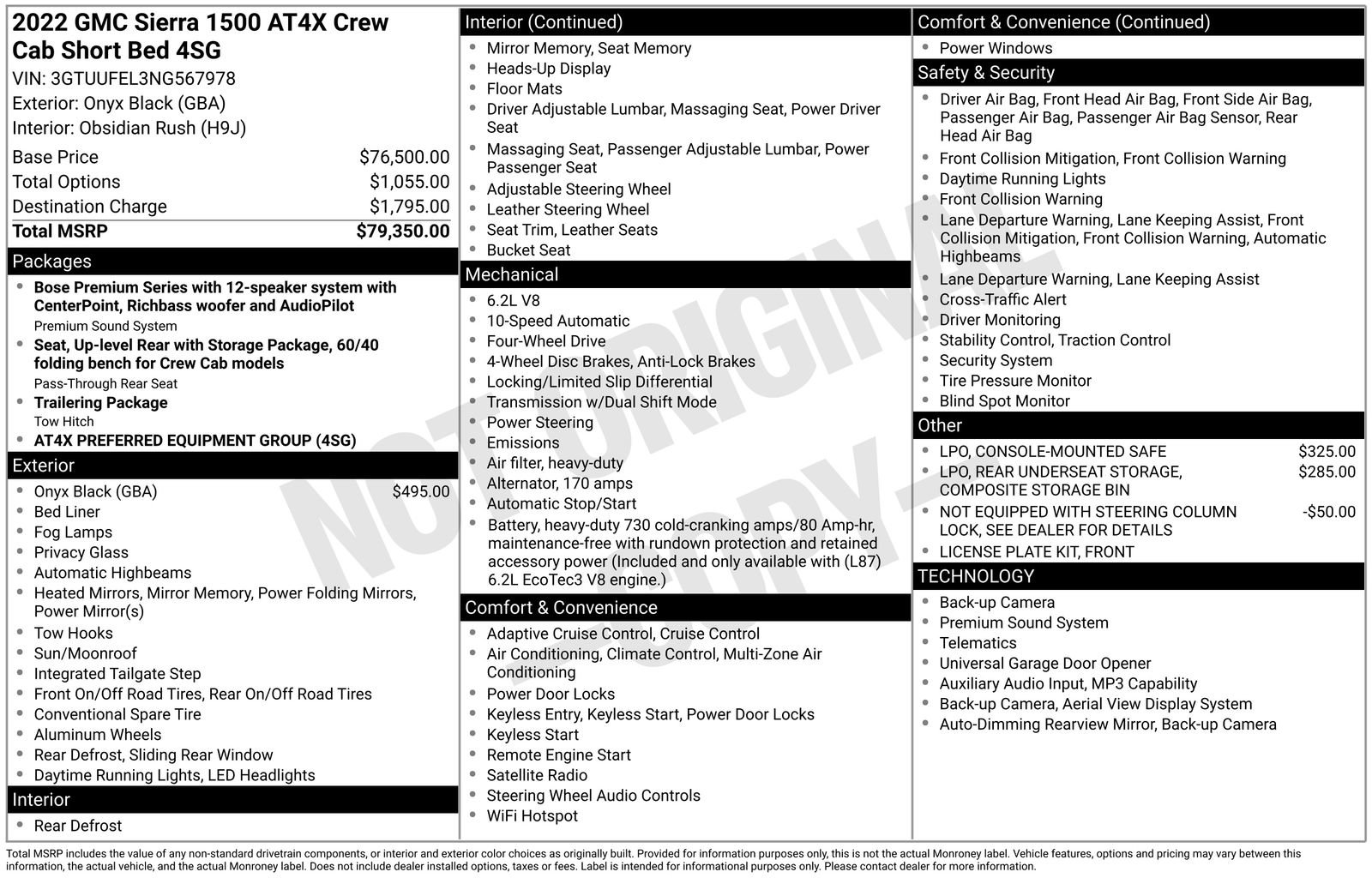 Certified 2022 GMC Sierra 1500 AT4X AWD/4WD image 36