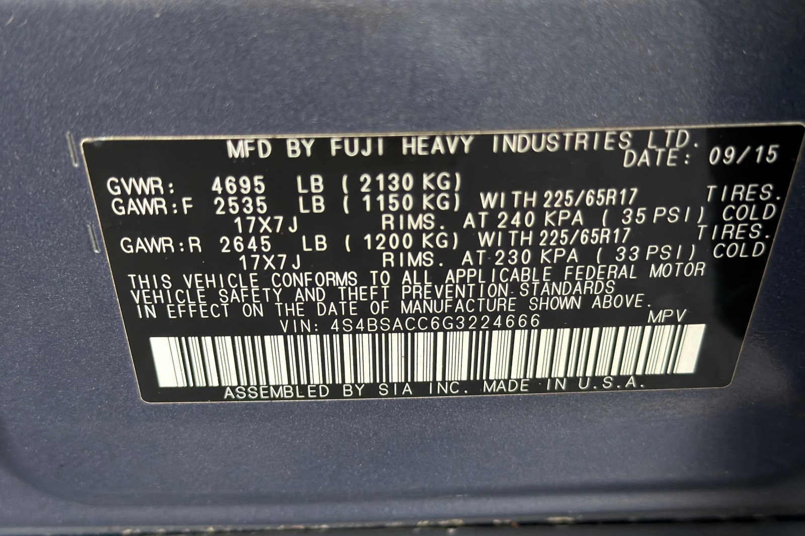 Used 2016 Subaru Outback 2.5i Premium w/ Popular Package #2 image 27