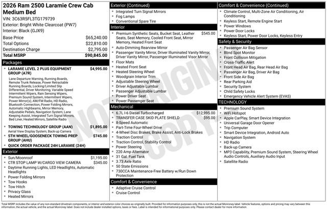 New 2026 RAM 2500 Laramie AWD/4WD image 23