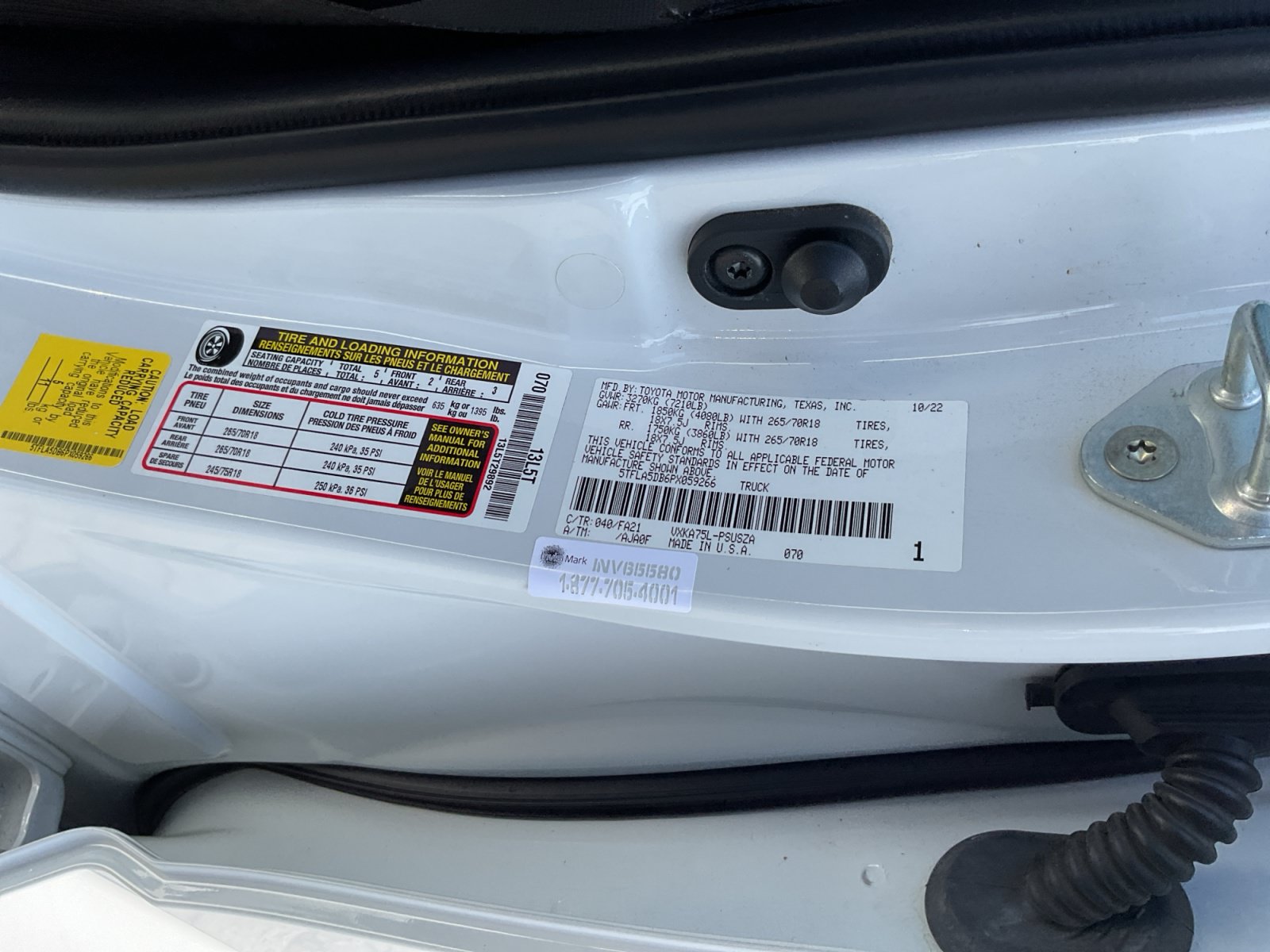 Used 2023 Toyota Tundra SR5 w/ SX Package AWD/4WD image 26