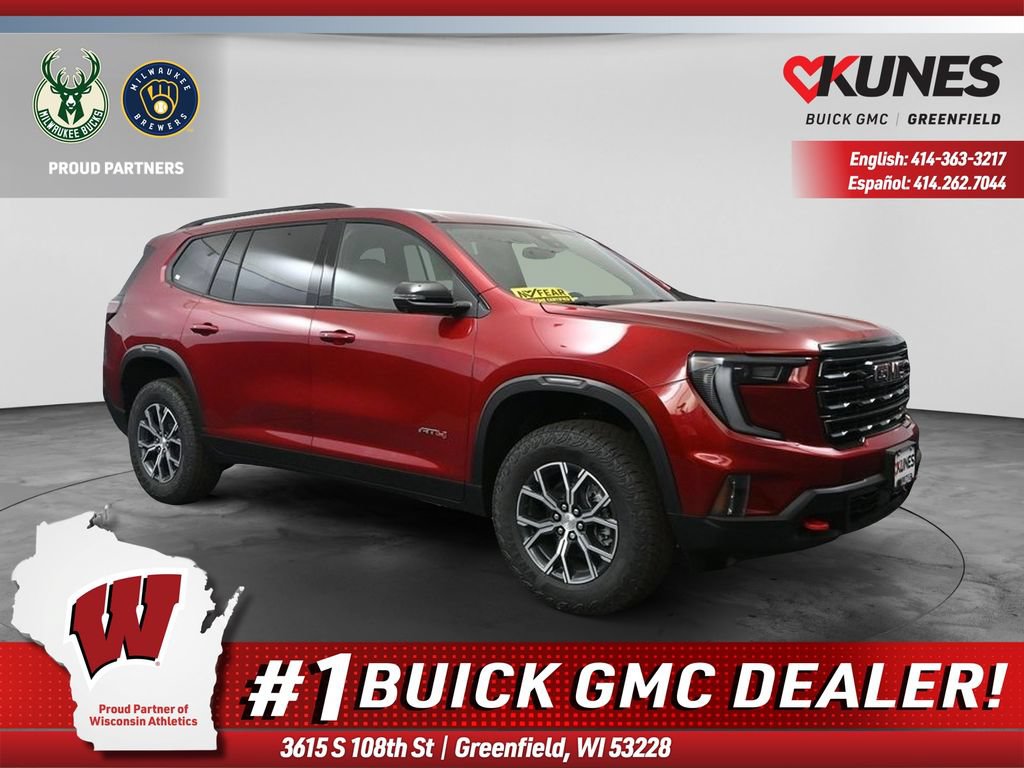 New 2025 GMC Acadia AT4 w/ LPO, Floor Liner Package