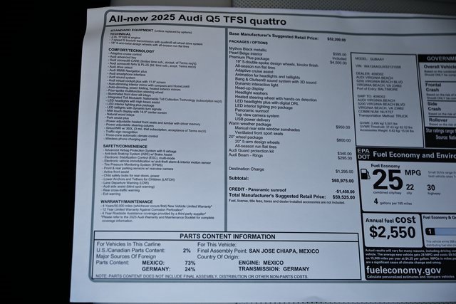 New 2025 Audi Q5 Premium Plus image 40