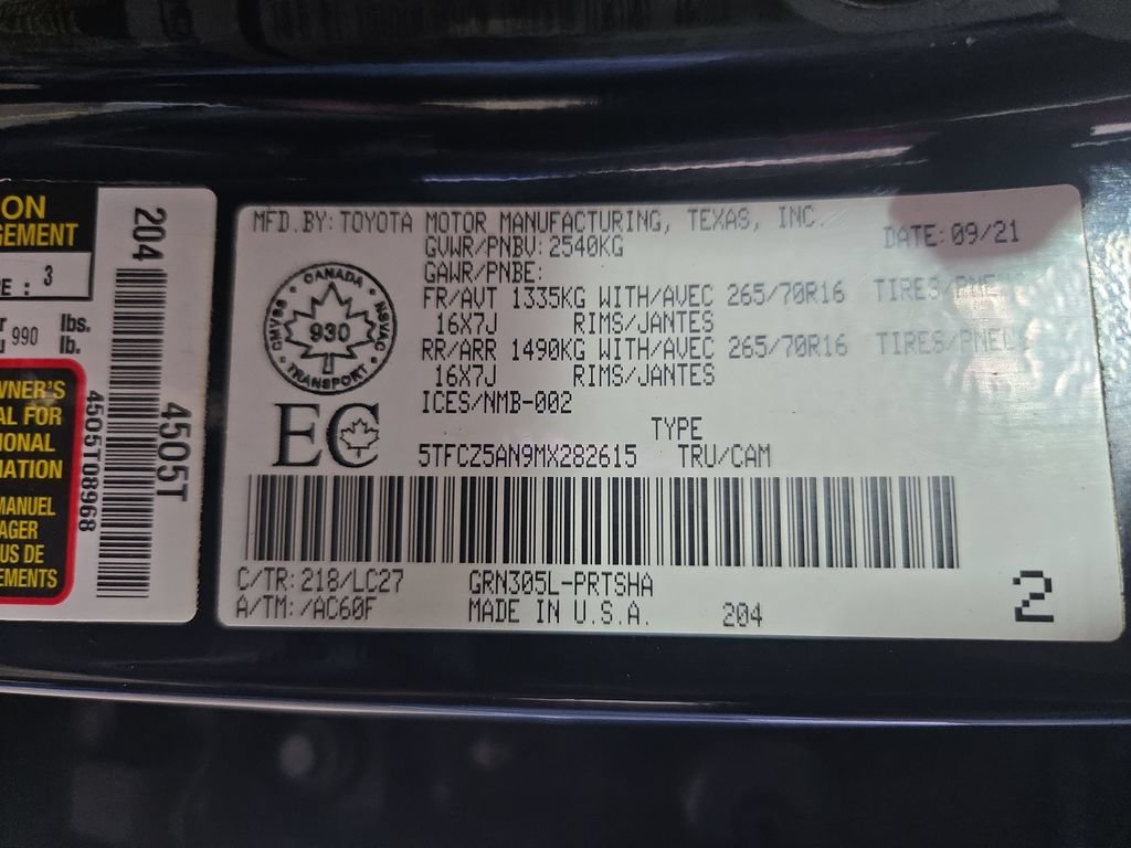 Used 2021 Toyota Tacoma 4x4 Double Cab image 42