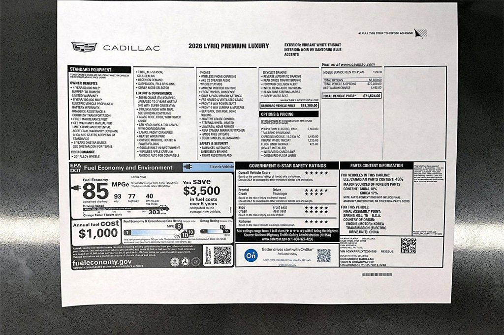 New 2026 Cadillac Lyriq Premium Luxury image 14
