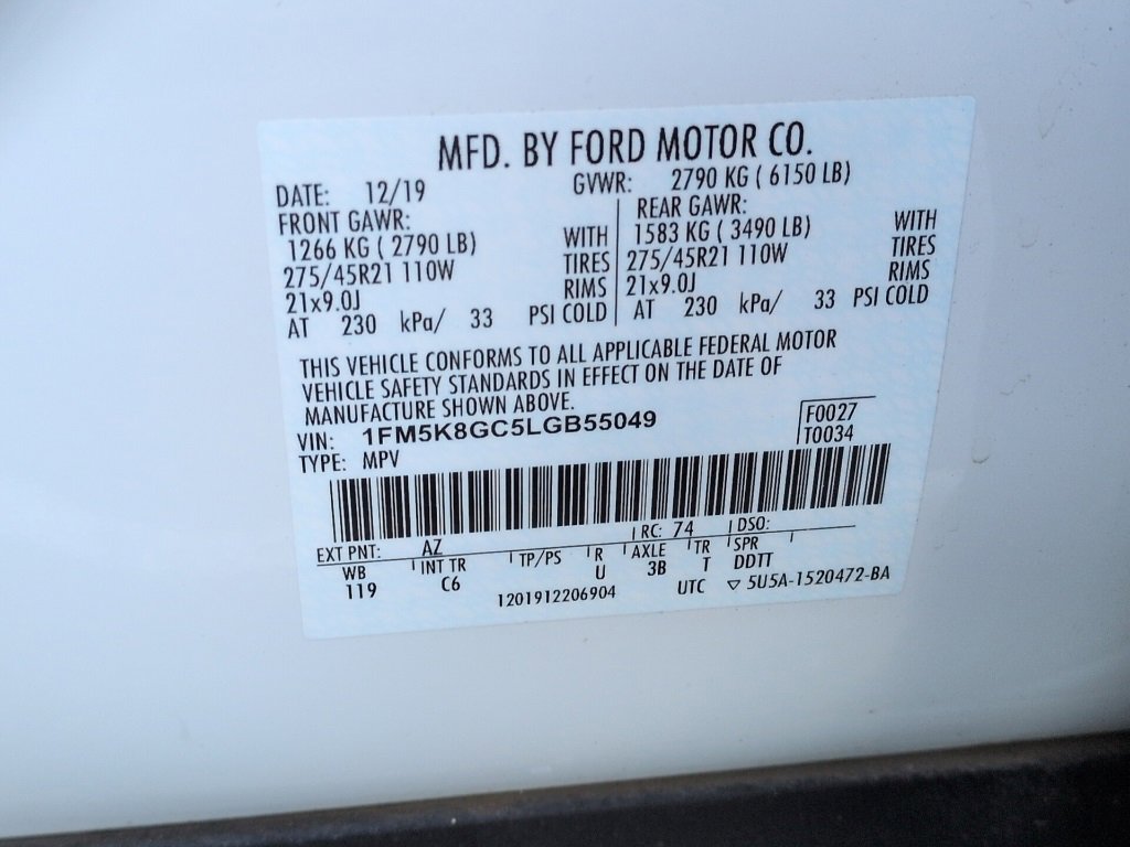 Used 2020 Ford Explorer ST w/ ST Street Pack image 3