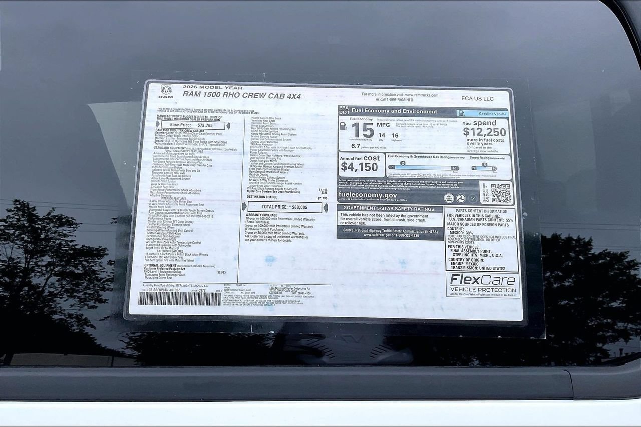 New 2026 RAM 1500 RHO w/ RHO Level 1 Equipment Group AWD/4WD image 41
