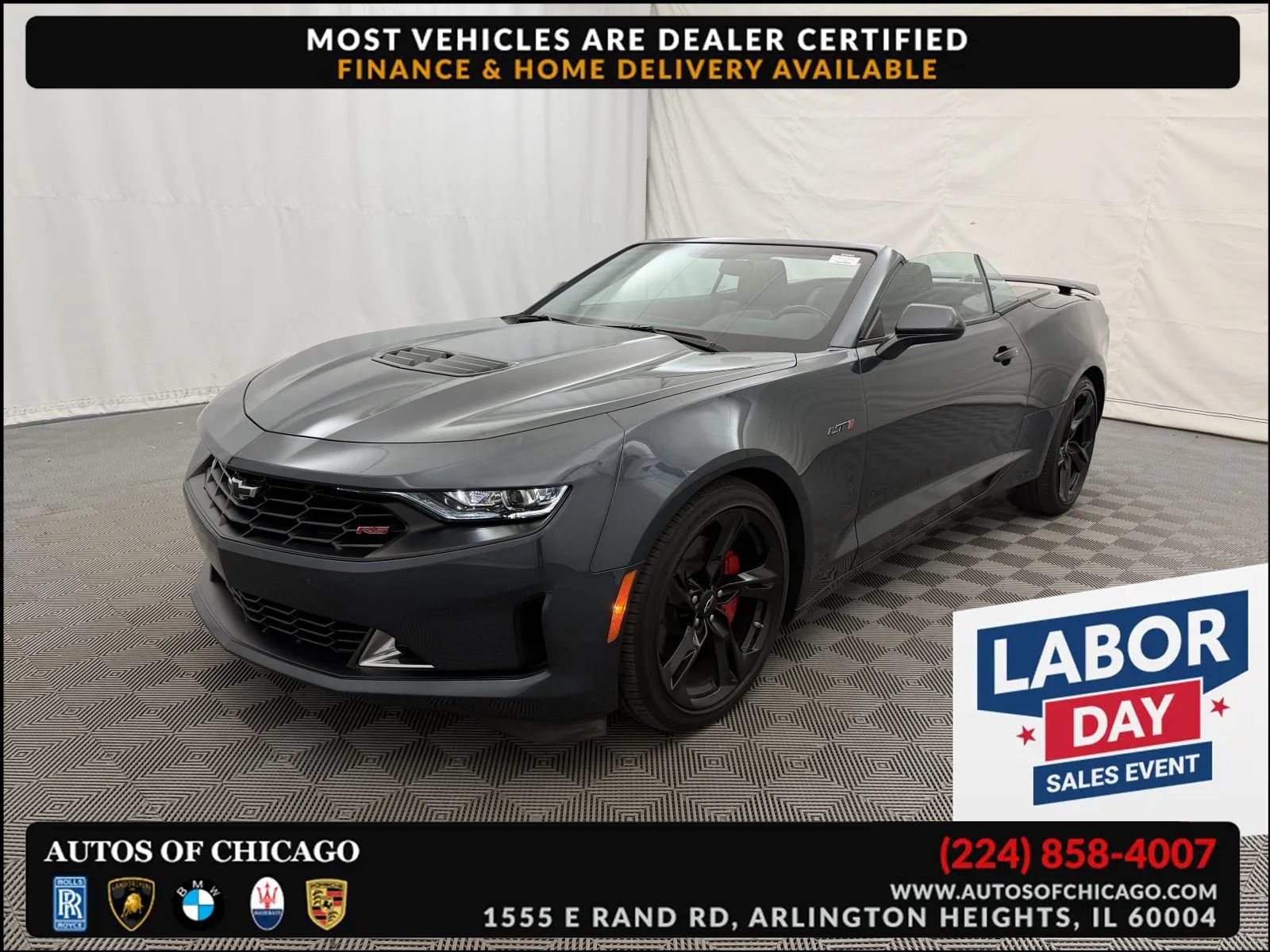 Used 2023 Chevrolet Camaro LT w/ RS Package RWD image 1