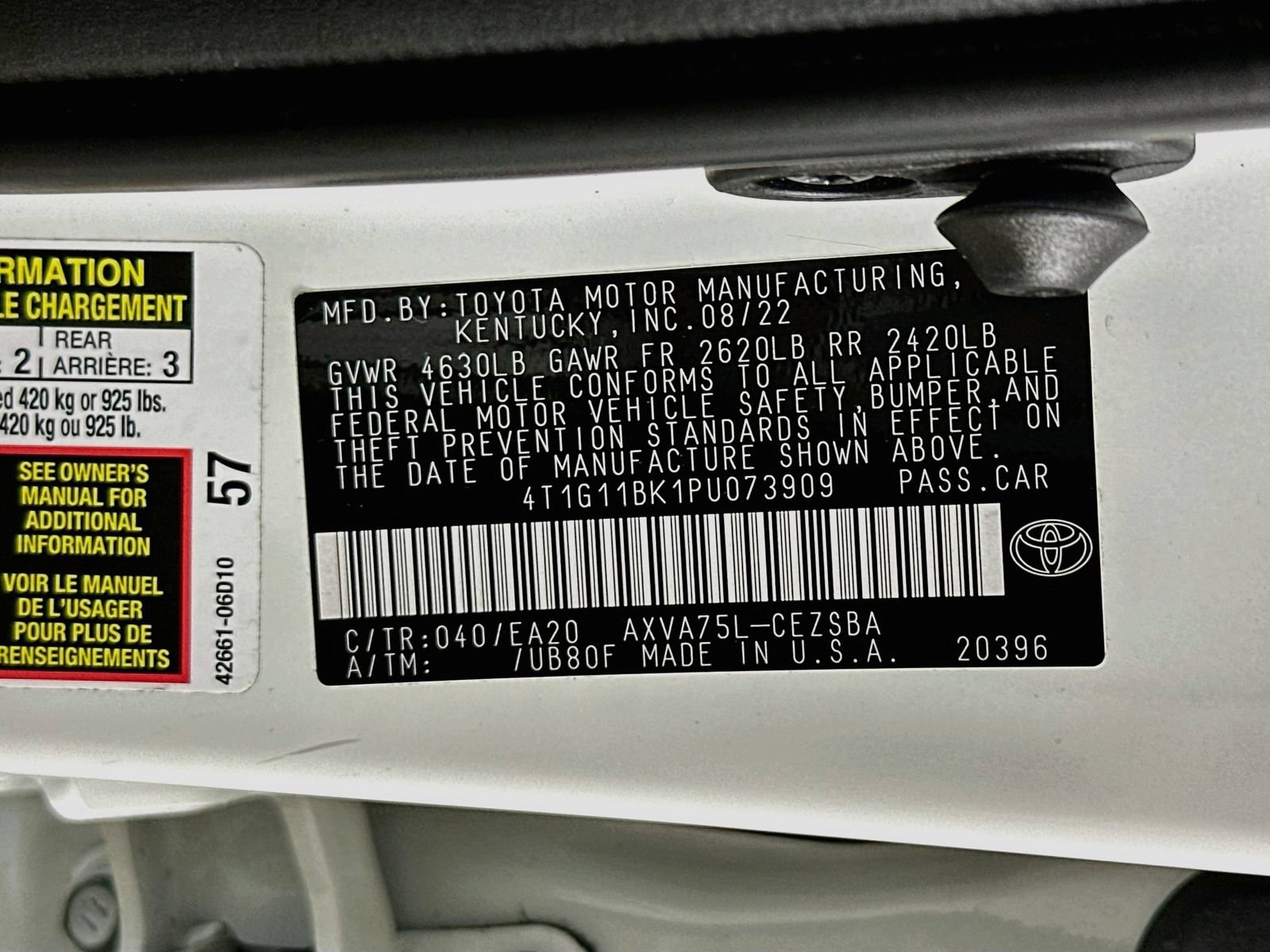 Certified 2023 Toyota Camry SE w/ Blackout Package (TMS) AWD/4WD image 31
